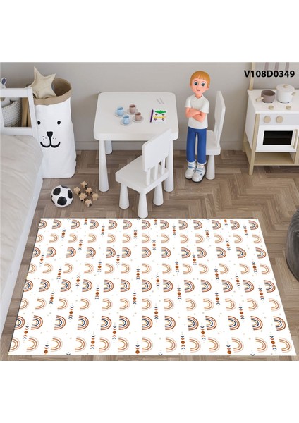 Gökkuşağı Bulutlar Temalı Çocuk ve Bebek Odası Seti, Perde, Yatak Örtüsü, Duvar Saati indirimleri