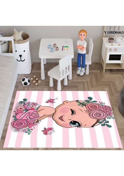 Pembe Kız Çocuk ve Bebek Odası Seti: Perde, Yatak Örtüsü, Duvar Saati, Yastık, Kılıf indirimleri