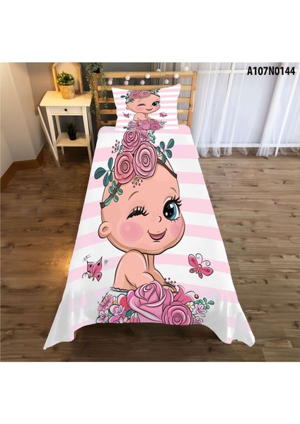 Sevimli Kız Çocuk ve Bebek Odası Seti, Perde, Yatak Örtüsü, Duvar Saati, Yastık, Kılıf modelleri