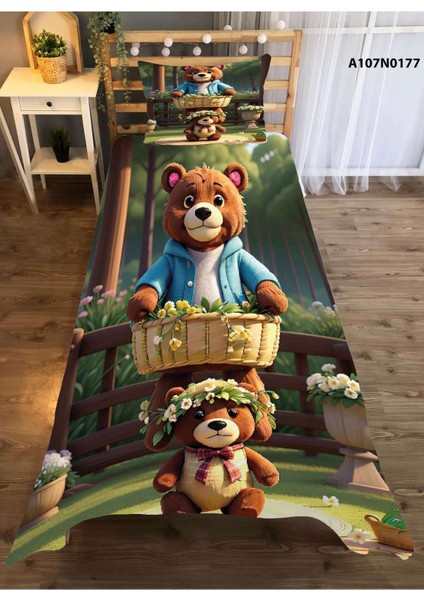 3D Çocuk ve Bebek Odası Seti: Perde, Yatak Örtüsü, Halı, Duvar Saati, Yastık, Kılıf modelleri