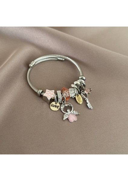 Melek Charm'lı Bileklik