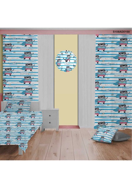 Renkli Süper Kahraman Temalı Çocuk ve Bebek Odası Seti