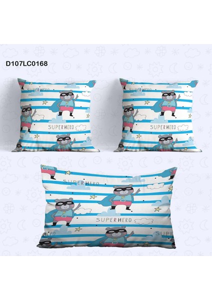 Renkli Süper Kahraman Temalı Çocuk ve Bebek Odası Seti