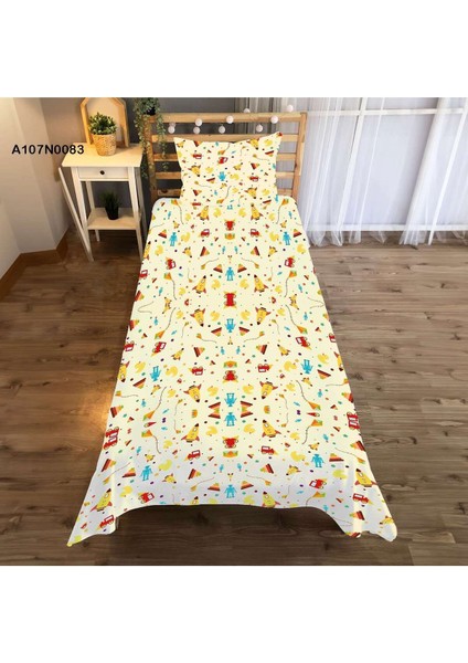 Sarı Uzay Temalı Çocuk ve Bebek Odası Seti (Perde, Yatak Örtüsü, Duvar Saati, Yastık, Kılıf) modelleri