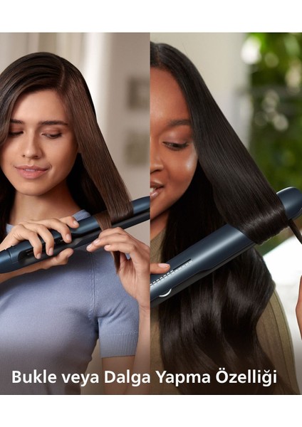 Saç Düzleştirici BHS732 Bukle Özelliği,argan Yağı Katkılı+ BHH880 +Taşıma Çantası
