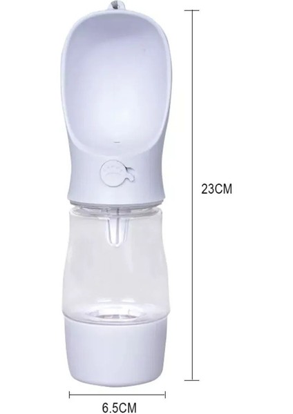 Taşınabilir Evcil Hayvan Suluğu, 380 Ml, Sızdırmaz ve Kilitli, Seyahat Için Uygun