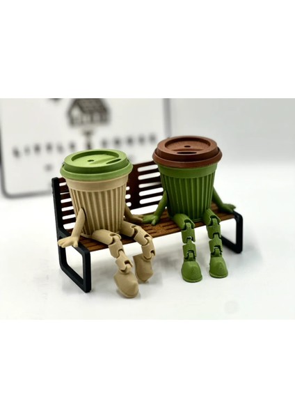 Oturan Latte Coffee Kahve Köşesi Flexi 2 Adet