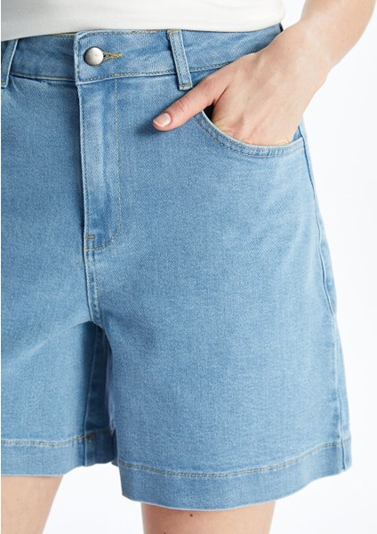 Yeni Sezon Standart Fit Kadin Jean Sort - S5M363Z8 modelleri