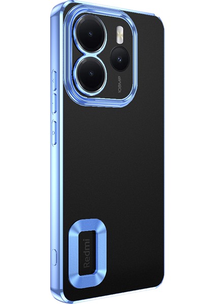 Redmi Note 14 4g Kılıf Kamera Korumalı Logo Gösteren Lmn Omega Kapak - Siyah indirimleri