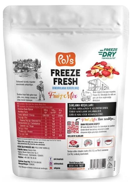 Dondurularak Kurutulmuş Fruit Mix 20 gr modelleri