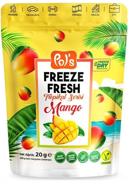 Dondurularak Kurutulmuş Mango 20 gr