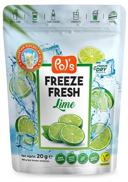 Dondurularak Kurutulmuş Lime 20 gr