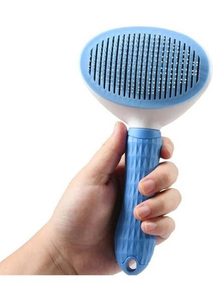 Clean Otomatik Temizlenen Tuşlu Evcil Hayvan Fırçası Kedi Köpek Tüy Toplayıcı Tarak