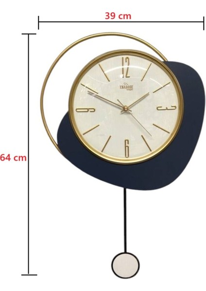 Lacivert Mdf Kasalı Sarkaçlı Duvar Saati A581265T