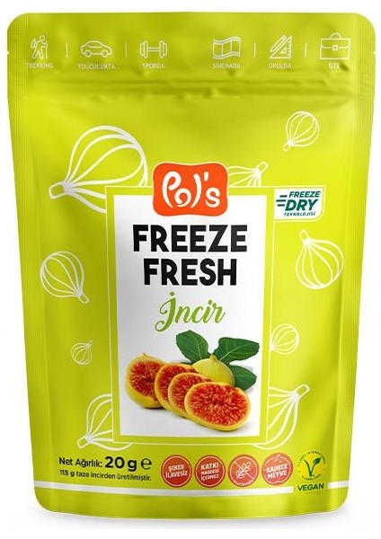 Freeze Fresh Dondurularak Kurutulmuş İncir 20 gr