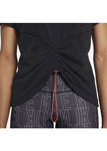 Dri-Fit Run Division Short-Sleeve Ruched Short-Sleeve Kadın Tişört