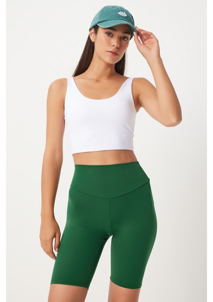 Askılı Şekillendirici Örme Spor Sütyeni LOW0024 BEYAZ indirimleri