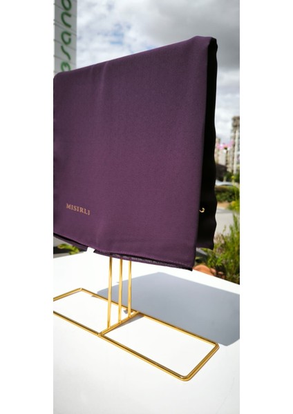 Queen Yazlık Medine Ipeği Ince Yazlık Eşarp 110*110CM Mürdüm modelleri