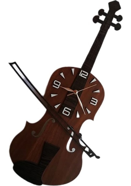 Renkli Ahşap Sarkaçlı Gitar Masa Saati, Hareketli ve Sessiz Dekor Parçası fiyatları