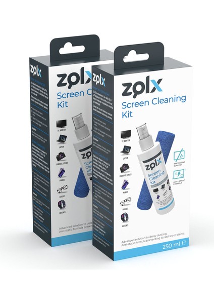 Zolx ZLX1-250ML Ekran Temizleme Seti 2li Paket