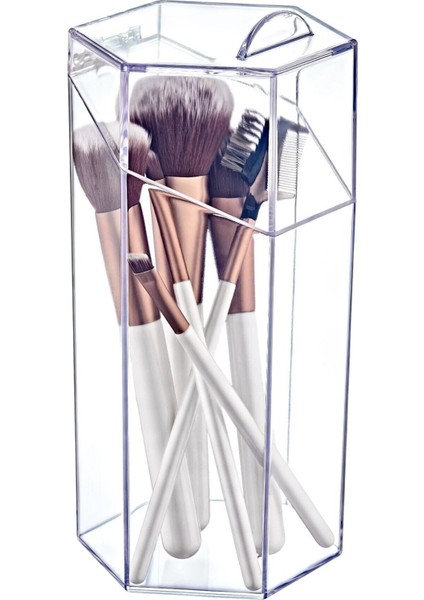 Şık Kapaklı Makyaj Fırçası Organizer, Düzen ve Pratiklik Sağlar indirimleri
