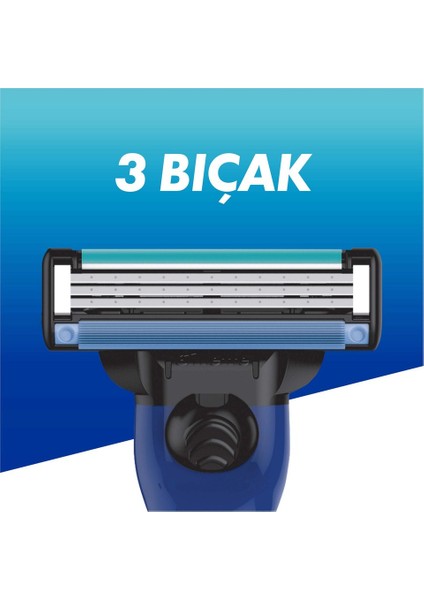 Mach3 Sport 1 Makine+ 3 Yedek Tıraş BIÇAĞI+200 ml Hassas Köpük +300 ml Şampuan +Çanta