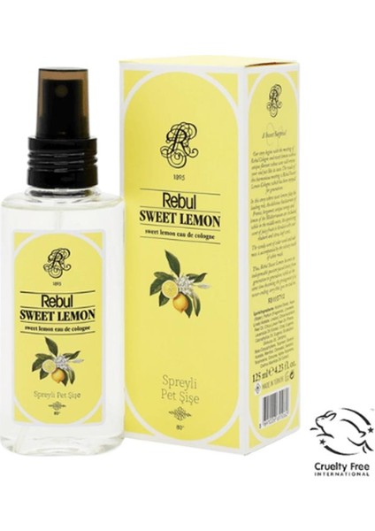 Rebul 125ml Sweet Lemon Kolonya Pet
