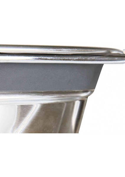 Paslanmaz Çelik Köpek Mama ve Su Kabı, 2x1,5l, 25CM, Tıkırtısız, Gri modelleri