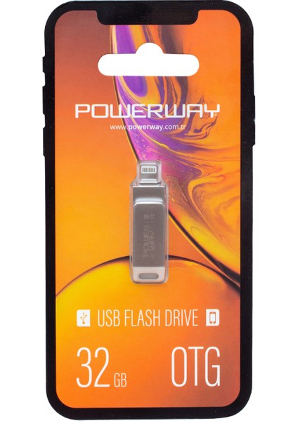 Powerway 32 Gb İphone Usb 2.0 Otg Metal Flash Bellek