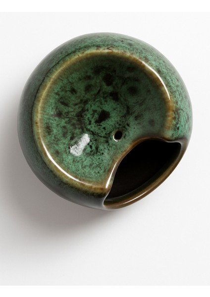 Yeşil Seramik Şelale Tütsülük / Green Ceramic Waterfall Backflow Incense Burner