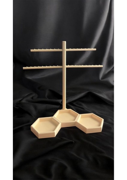 Bej Küpe Aksesuar ve Organizer Standı, Şık ve Pratik Saklama Çözümü indirimleri