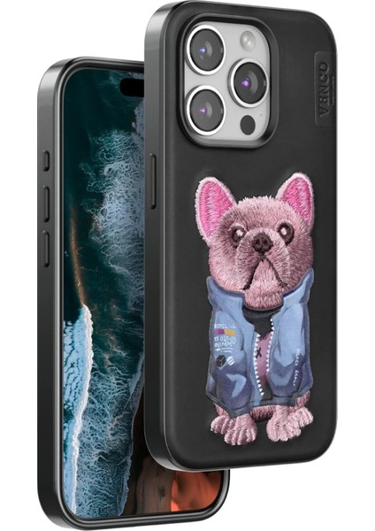 Venco iPhone 15 Pro Cute Desenli Kapak - Siyah fiyatları