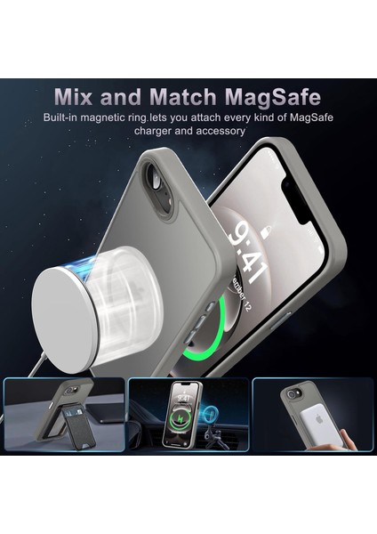 iPhone 16E Uyumlu Kamera Korumalı Magsafe Wireless Şarj Özellikli Mat Silikon Kılıf fiyatları