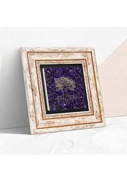 Renkli Taş Duvar Tablosu, Modern ve Şık Dekoratif Sanat Eseri