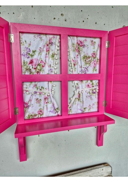 El Boyaması Ahşap Pencere Seti, Perde ve Bahçe Dekoru Için Ideal Seçenek fiyatları