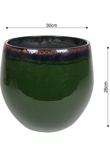 Charlotte Yeşil Seramik Saksı 30*26CM fiyatları