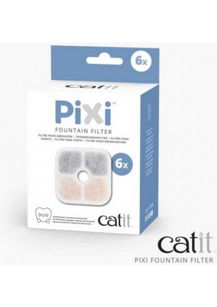 Çok Renkli Catit Pixi Yedek Kartuş 6'lı Paket, Temizlik ve Bakım Seti