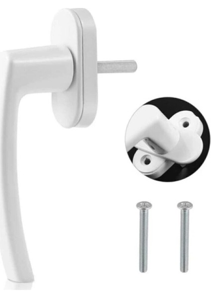 Beyaz Pencere Kolu, Dayanıklı ve Şık Tasarım, Kolay Kullanım