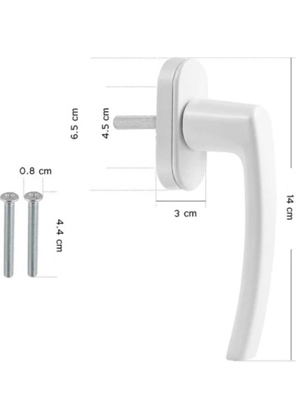 Beyaz Pencere Kolu, Dayanıklı ve Şık Tasarım, Kolay Kullanım fiyatları