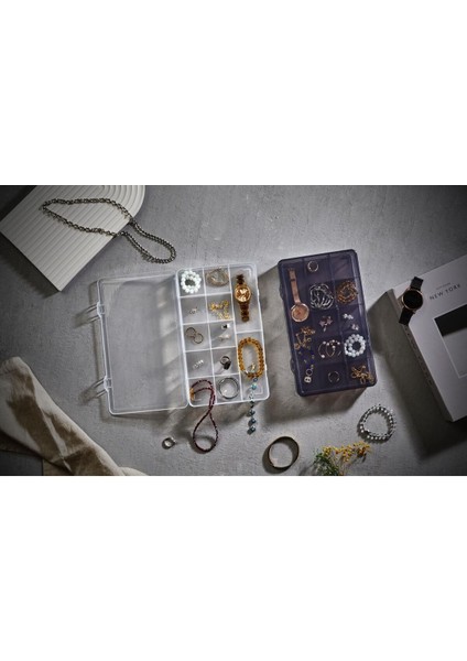 12 Bölmeli Beyaz Çok Amaçlı Organizer, Düzenleyici, Takı ve Aksesuar Saklama fırsatları