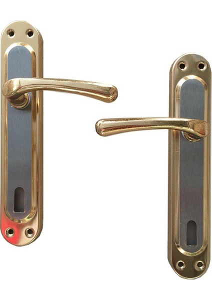 Altın Metal Kapı Kolu, Aynalı Yale Tipi, Dayanıklı ve Şık Tasarım fiyatları