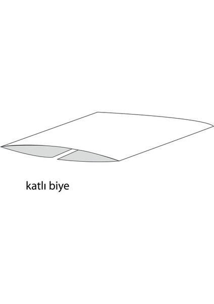 Biye Saten Katlı 080 Koyu Bej 2 cm 25 Metre %100 Polyester