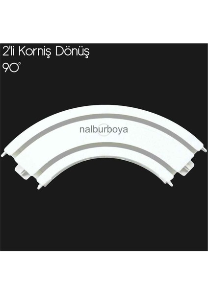 Dönüşlü Korniş Rayı Köşesi 2'li Plastik, Kolay Montaj, Dayanıklı, Rahat Döner fiyatları