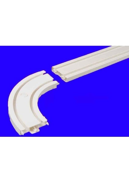 Dönüşlü Korniş Rayı Köşesi 2'li Plastik, Kolay Montaj, Dayanıklı, Rahat Döner modelleri