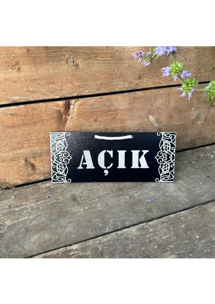 Çift Yönlü Ahşap ve Siyah Cam Dekoratif Vatoz Hediyeli Tasarım