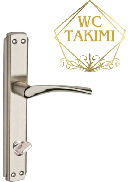 Şık Nikel Saten Kapı Kolu, Sağ Yön, Kaliteli ve Dayanıklı Tasarım