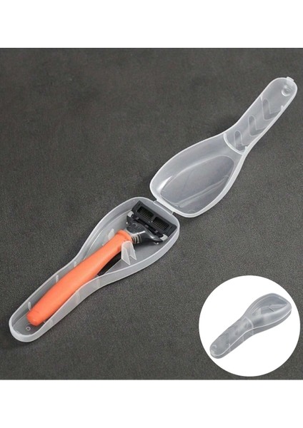 Beyaz Seyahat ve Tıraş Seti Için Düzenleyici Kutu, Jilet ve Saklama Kabı 1 Adet