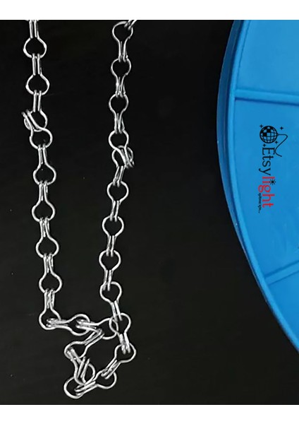 Nikel Renk Florasan ve Zincir, 1 Metre, Çeşitli Dekoratif Kullanım Için Hazır fırsatları