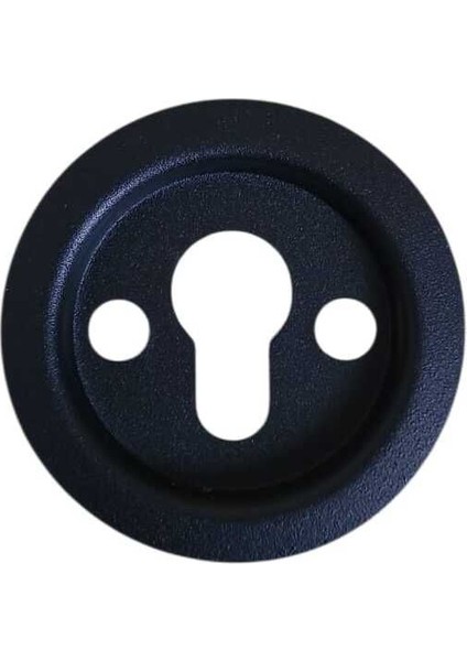 8mm Siyah Çelik Rozet Tası, Dayanıklı ve Şık Tasarım