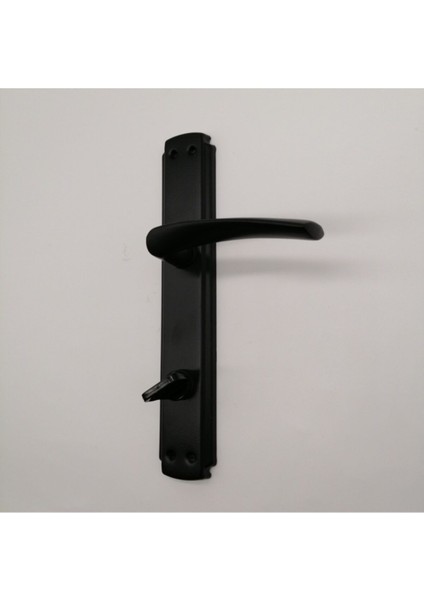 Şık Siyah Aynalı Mat Banyo ve Wc Kapı Kolu, Sağ Açılım Uyumlu modelleri